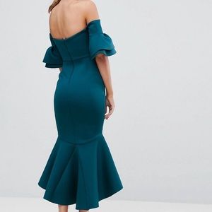 Bodycon midi pephem dress